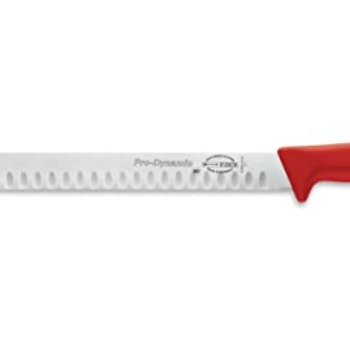 Dick Aufschnittmesser mit Kullenschliff 30 cm Klinge – Griff schwarz – Brisket Messer für Lachs, Schinken, Wurst, Käse, Brot, Gemüse oder Obst Vorschaubild