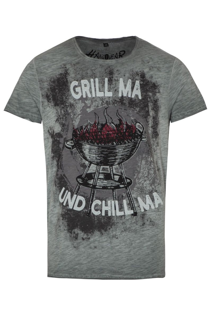 Hangowear » Trachtenshirt „Grill ma und Chill ma“, grau Vorschaubild