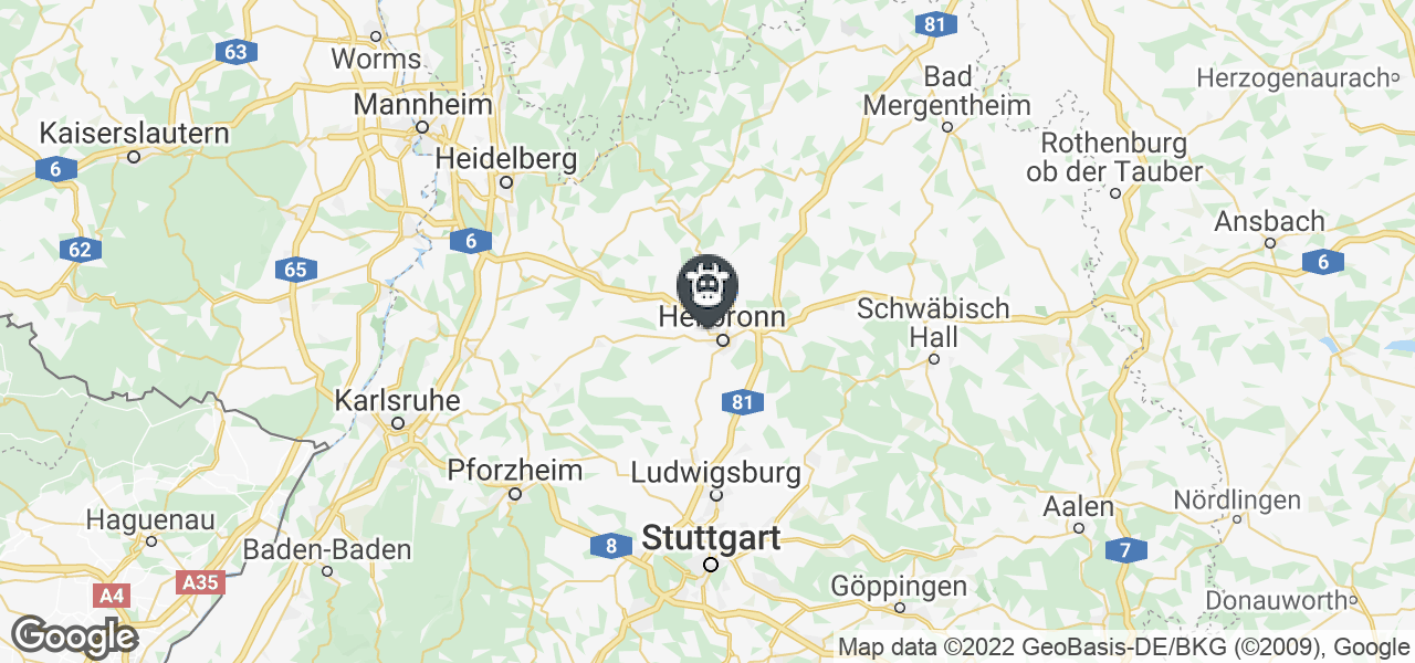 Google Maps von Metzgerei Württemberger